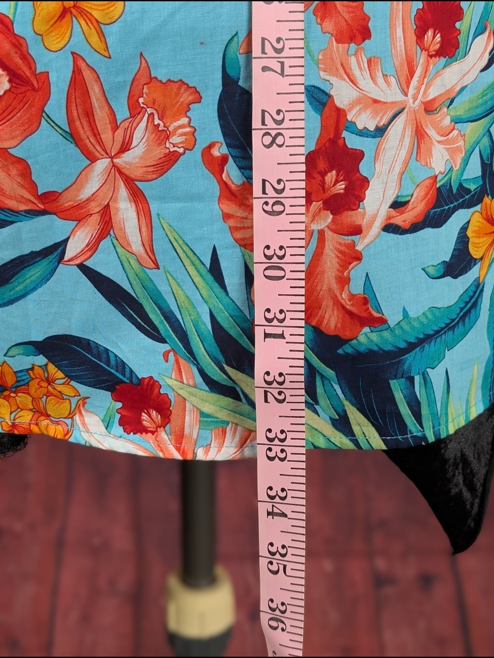 NWT Tommy Bahama Floriana Boyfriend Shirt XS Turquoise Tropical Floral Cotton - Picture 7 of 11